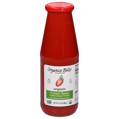 Organico Bello Italian Strained Tomatoes 12/24 Oz [UNFI #20650]