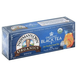Newmans Own Organics Black Tea Family Size 6/22 Bag [UNFI #27458]