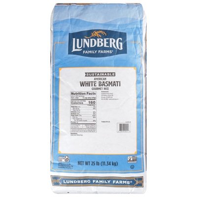 Lundberg Family Farms Basmati Rice White Food Service 25 Lb [UNFI #00267]