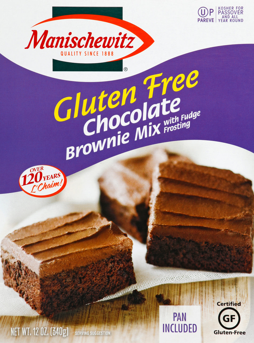 Manischewitz Mix,Chocolate Brownie,Gf 12/12 Oz [UNFI #26897]