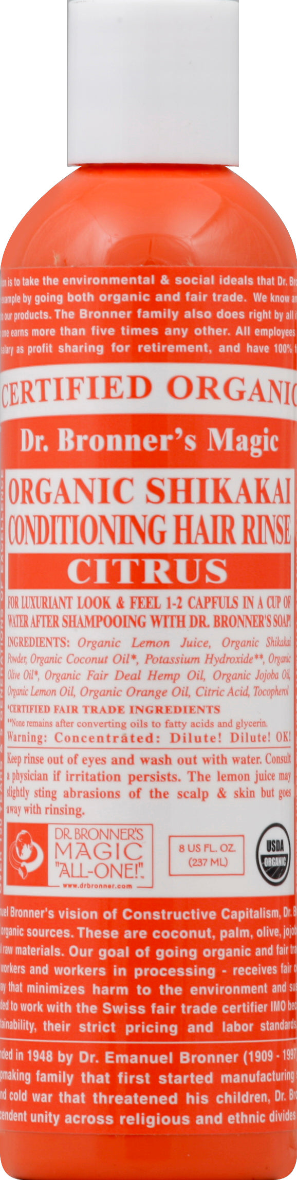 Dr. Bronners Citrus 8 Oz [UNFI #83874] T
