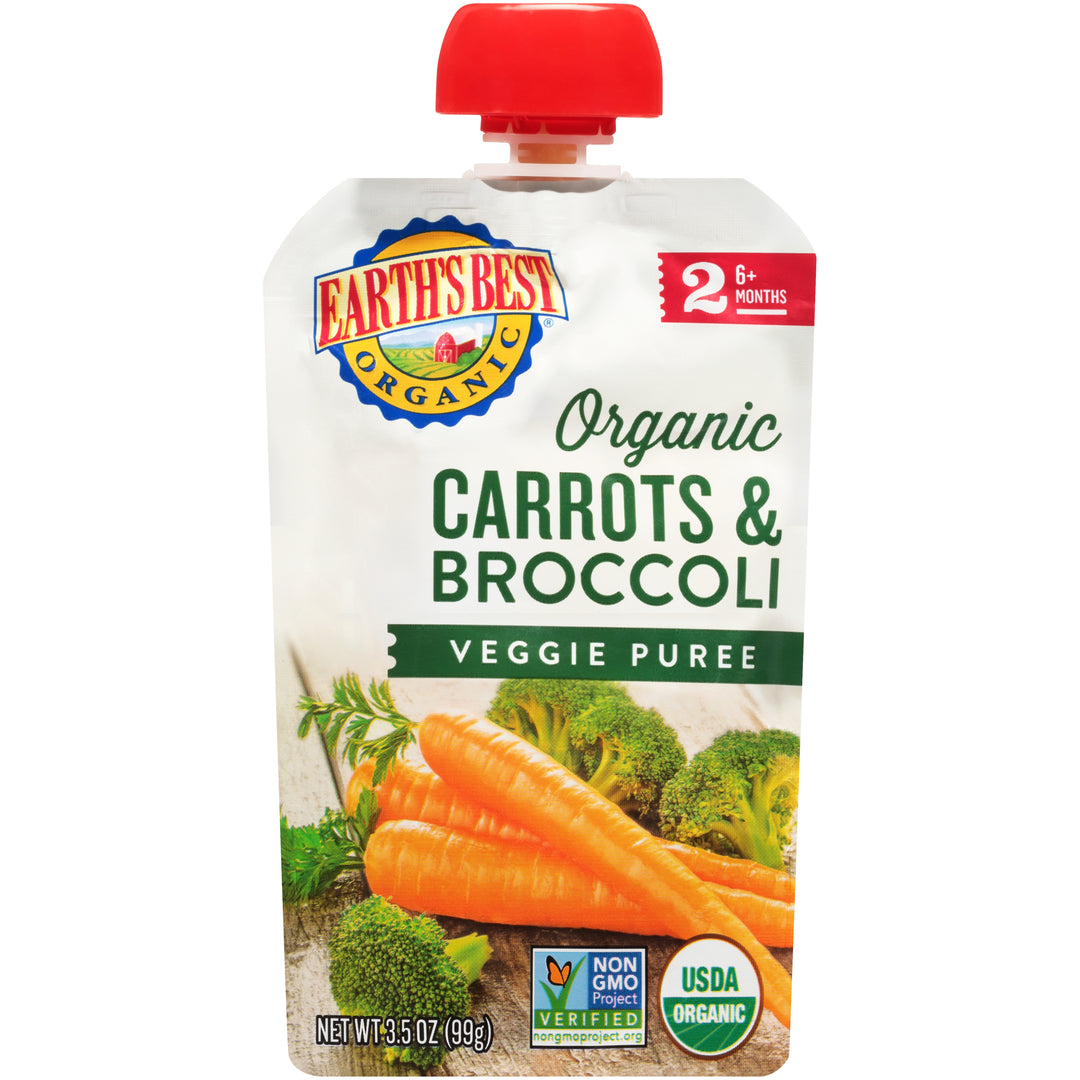 Earths Best Carrots & Broccoli 12/3.5 Oz [UNFI #39864]