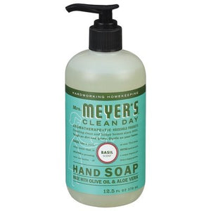 Mrs Meyers Hand Soap Basil 6/12.5 OZ [UNFI #64524] T