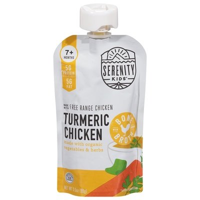 Serenity Kids Turmeric Chicken w/Bone Broth 6/3.5 OZ [UNFI #42056]