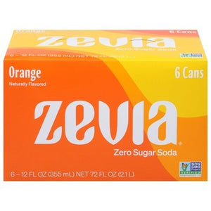 Zevia Orange 4/6/12 Oz [UNFI #08362] T
