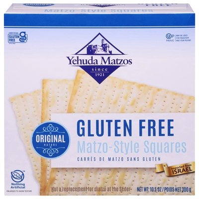 Yehuda Matzo Squares Gluten Free 12/10.5Oz [UNFI #00349]