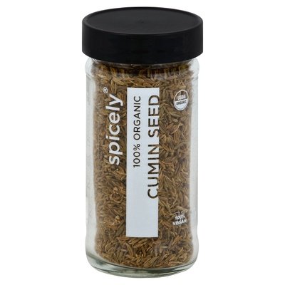Spicely Organics Cumin Seeds Whole 3/1.7 Oz [UNFI #13636]