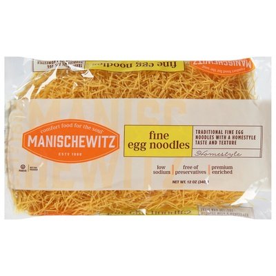 Manischewitz Noodles Egg Fine 12/12 Oz [UNFI #74210]
