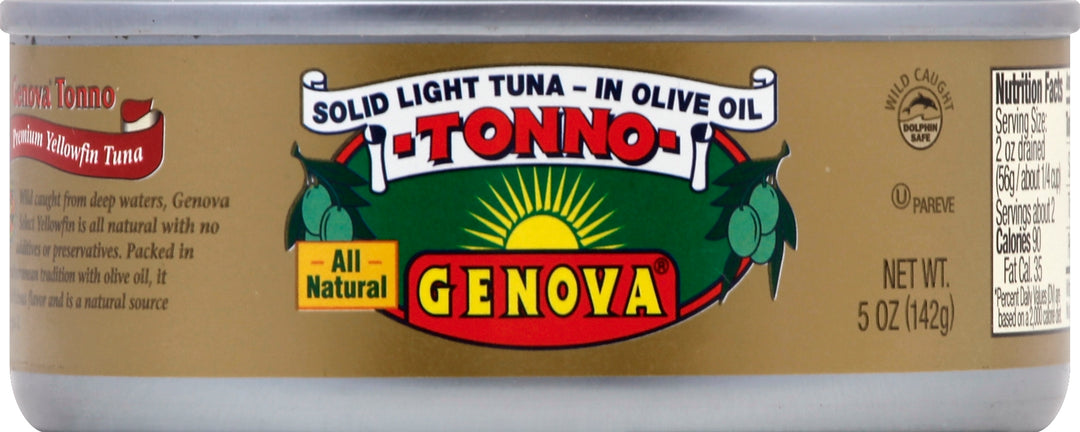 Genova Yellowfin Tuna In Olive Oil 12/5 Oz [UNFI #58935]