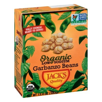 Jacks Quality Low Sodium Garbanzo Beans 8/13.4 Oz [UNFI #14534]
