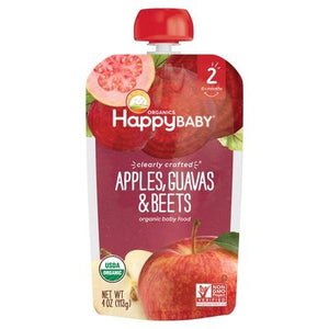 Happy Baby Apples Guavas & Beets 16/ 4 Oz [UNFI #26751]