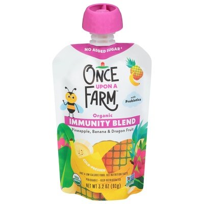 Once Upon A Farm Pineapple Banana Dragon Fruit 8/3.2 Oz [UNFI #67545]