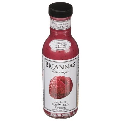Briannas Raspberry Poppyseed 6/12 Oz [UNFI #36611]