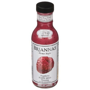 Briannas Raspberry Poppyseed 6/12 Oz [UNFI #36611]