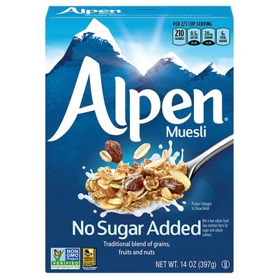 Alpen Natural No Sugar Added 12/14 Oz [UNFI #62218]