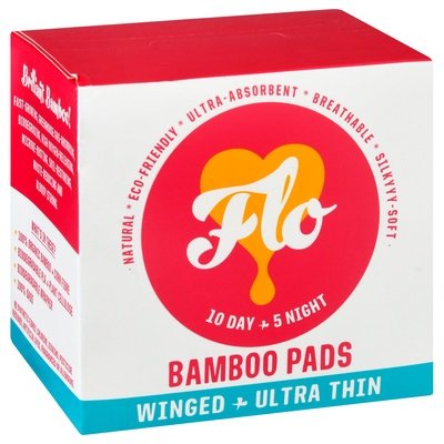 Flo Pads,Bamboo,15Pk 8/15 Ct [UNFI #68985] T