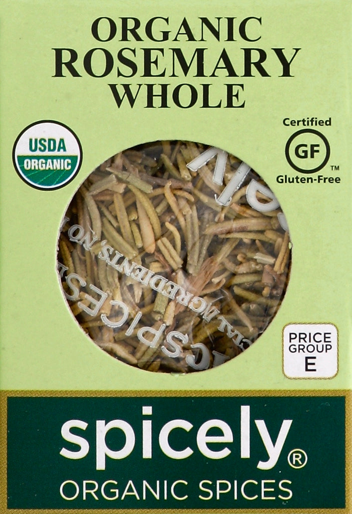 Spicely Organics Rosemary Whole 6/0.2 Oz [UNFI #14580]
