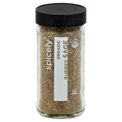 Spicely Organics Sage Rubbed 3/0.4 Oz [UNFI #13783]