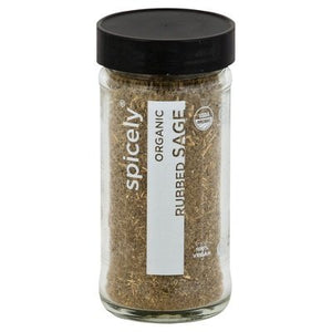 Spicely Organics Sage Rubbed 3/0.4 Oz [UNFI #13783]