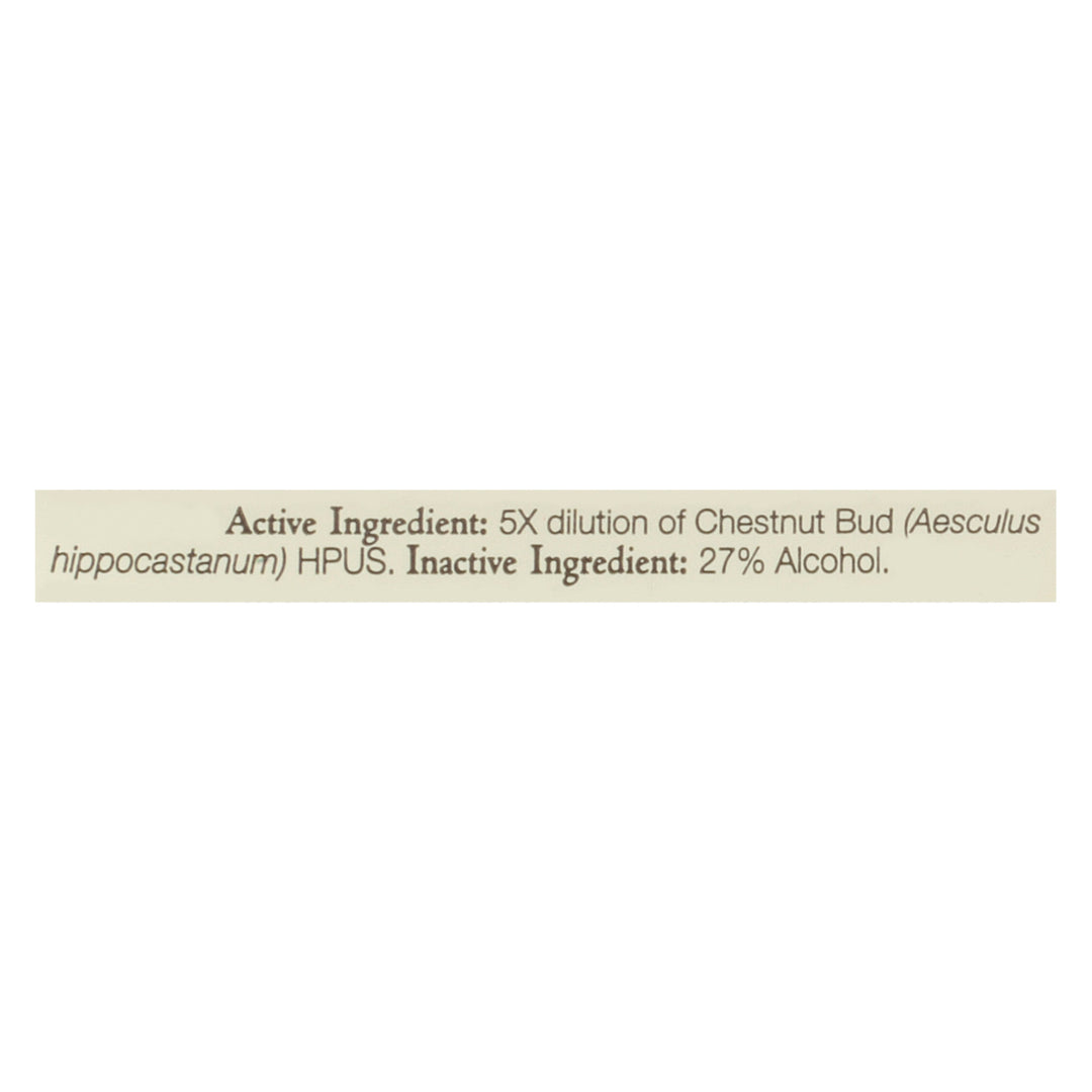 Bach Flower Essences Chestnut Bud 20 Ml [UNFI #86662] T