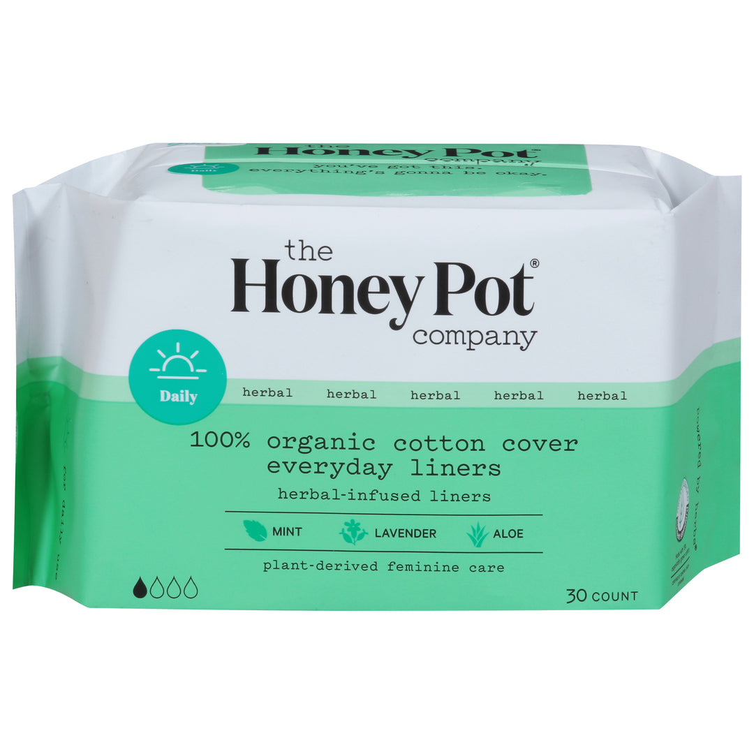 The Honey Pot Everyday Herbal Pantiliners 30 Ct [UNFI #54443] T