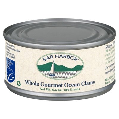 Bar Harbor Whole Gourmet Ocean Clams 12/6.5 Oz [UNFI #23621]