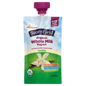 Stonyfield Organic Pouch Vanilla 8/3.5 Oz [UNFI #18581]