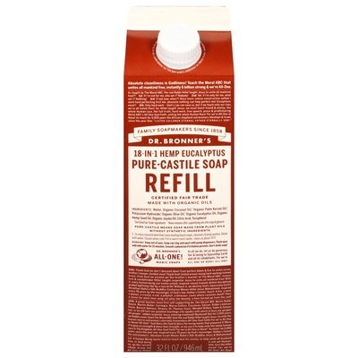 Dr. Bronners Eucalyptus Refill 32 Oz [UNFI #06568] T