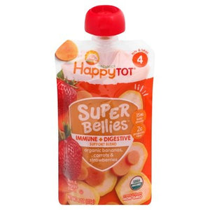 Happy Tot Bananas Carrots Strawberries 16/4 Oz [UNFI #53854]