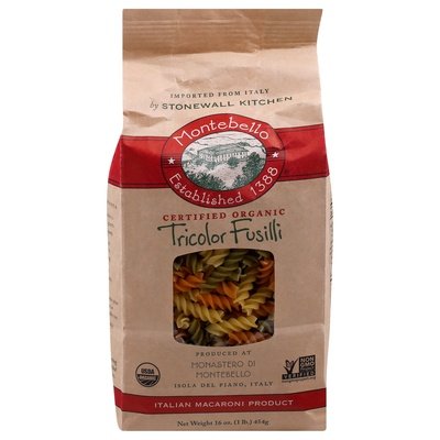 Montebello Tricolor Fusilli 12/16 Oz [UNFI #45811]