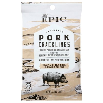 Epic Pork Crackling Maple Bacon 12/2.5 Oz [UNFI #49898]
