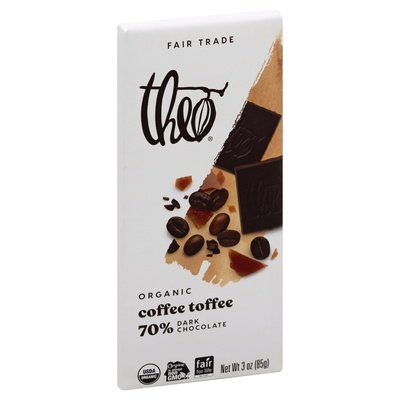 Theo Chocolate Coffee Toffee,70% Dark 12/3 Oz [UNFI #82167]