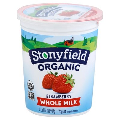 Stonyfield Organic Whole Milk Strawberry Yogurt 6/32 Oz [UNFI #00061]