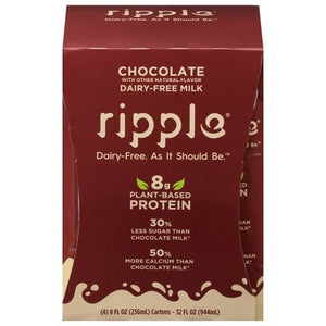 Ripple Foods Chocolate 4/4/8 Oz [UNFI #02204]