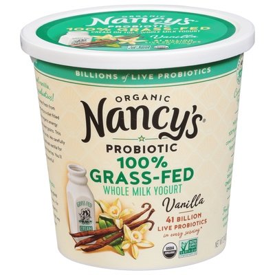 Nancys Springfield Creamery Vanilla,Grass Fed,Whole Milk 6/24 Oz [UNFI #10257]