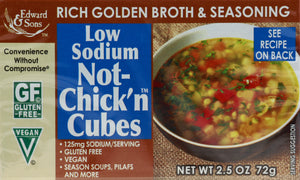 Edward & Sons Not Chicken Low Sodium 12/2.5 Oz [UNFI #80613]
