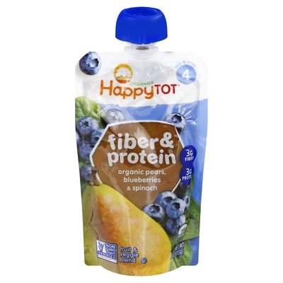 Happy Tot Pear Blueberry & Spinach 16/4 Oz [UNFI #39802]