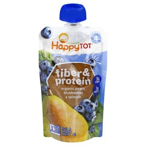 Happy Tot Pear Blueberry & Spinach 16/4 Oz [UNFI #39802]