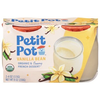 Petit Pot Vanilla Pudding,2Pk 4/8 Oz [UNFI #71291]