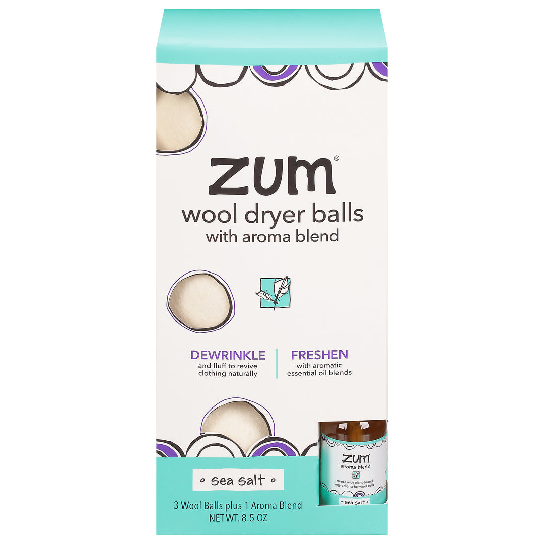 Zum Wool Dryer Balls Sea Salt 4/8.5 Oz [UNFI #27217] T