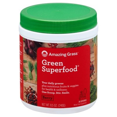 Amazing Grass Green Superfood Berry 8.5 Oz [UNFI #44435] T