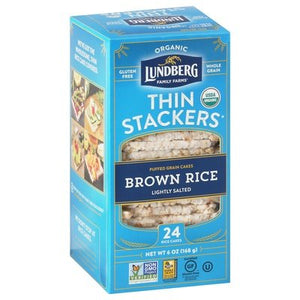 Lundberg Family Farms Thin Stackers Brown Rice Ls 6/6 Oz [UNFI #55455]