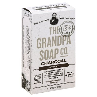 The Grandpa Soap Co. Charcoal,Hemp Oil,Mint Oil 4.25 Oz [UNFI #48930] T