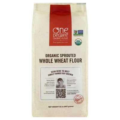 One Degree Organic Foods Flour Sprouted Whole Wheat 6/32 Oz [UNFI #39322]