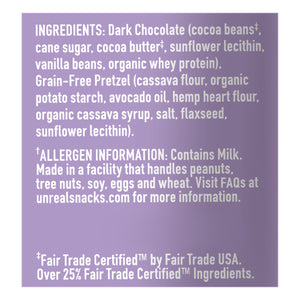 Unreal Dark Chocolate Pretzels 6/3.5 Oz [UNFI #65565]