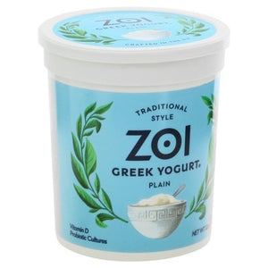 Zoi Greek Yogurt Plain 6/32 Oz [UNFI #11884]