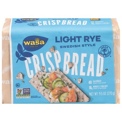 Wasa Crispbread Rye Light 12/9.5 Oz [UNFI #25655]