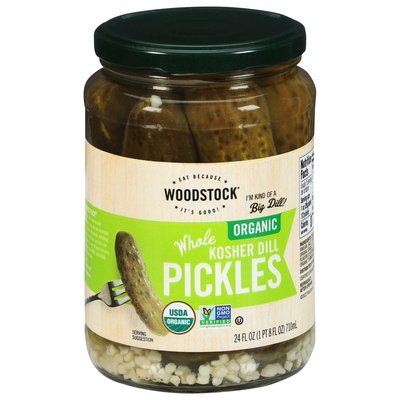 Woodstock Pickles Kosher Dill Whole 6/24 Oz [UNFI #37037]