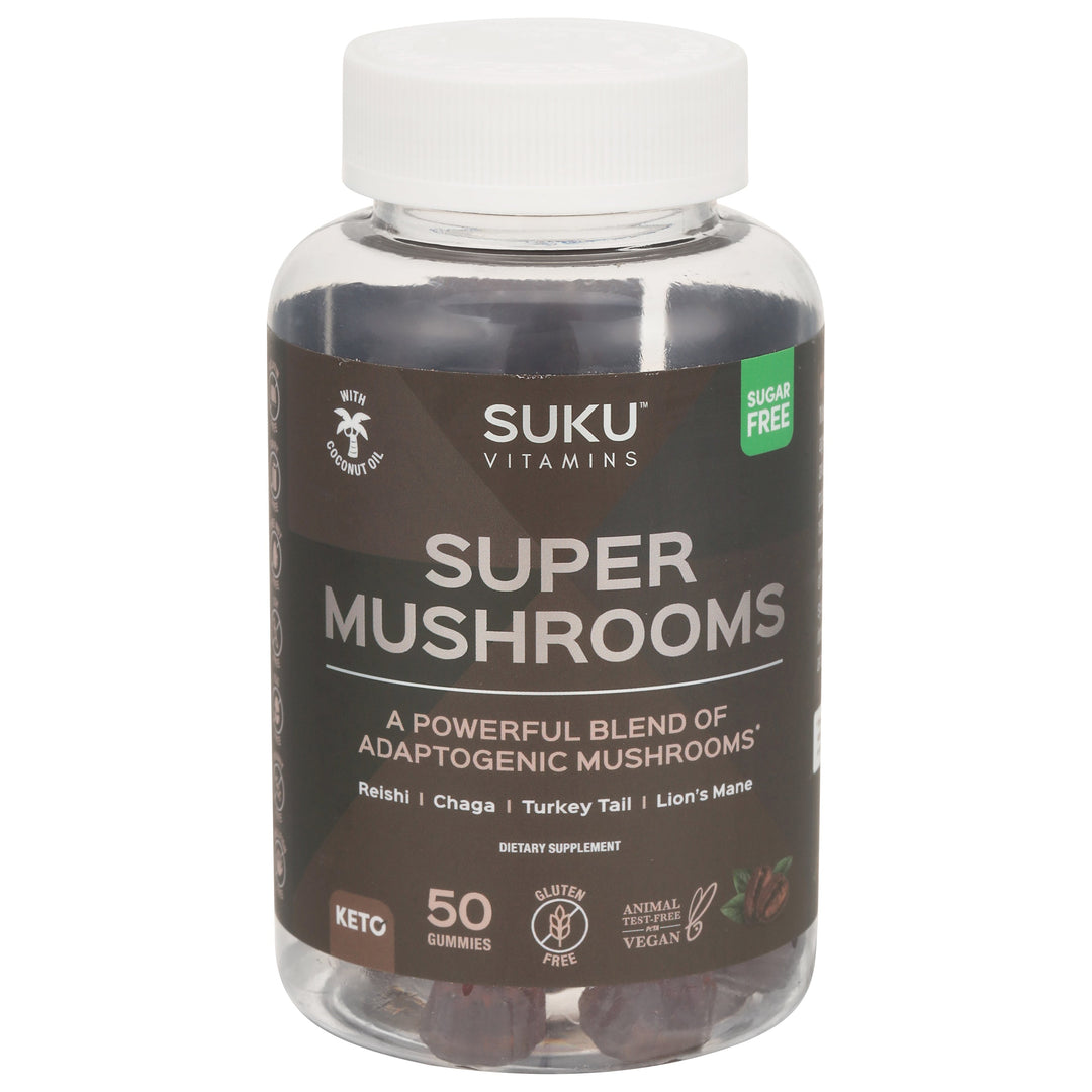 Suku Vitamins Gummy Super Mushrooms 50 CT [UNFI #04303] T