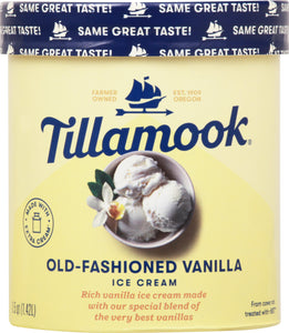 Tillamook Old Fashioned Vanilla 6/1.5 Qt [UNFI #64397]